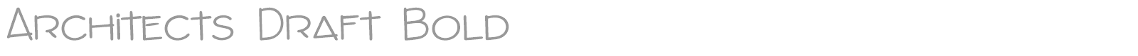 Architects Draft font preview
